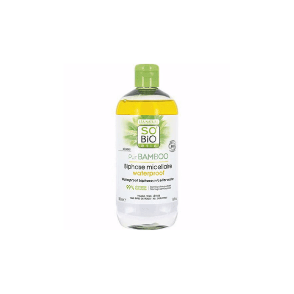 SO BIO Biphase Micellaire Waterproof Tous Types de Peaux 500ml