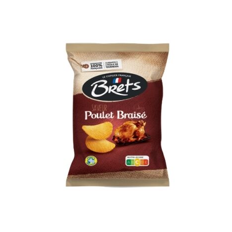 Brets Braised Chicken Chips 125g