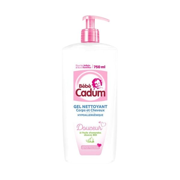 Cadum Baby Hair and Body Gel Cleanser 750ml bottle