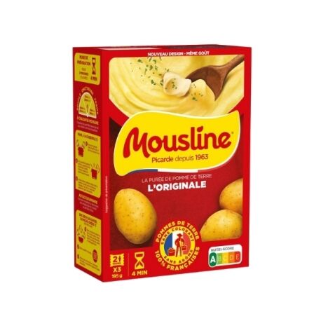 Mousline Puree Nature 2 person 195g