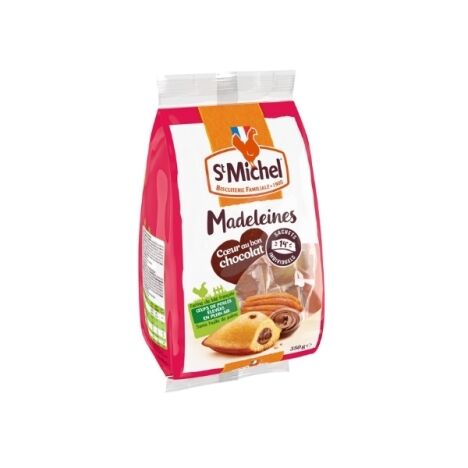 St Michel Coeur Chocolate Madeleine 350g