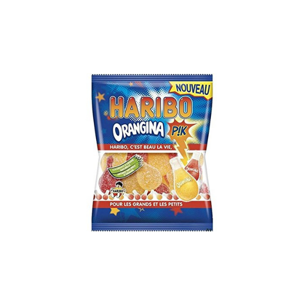 pack of Haribo Orangina Pik gummies 250g